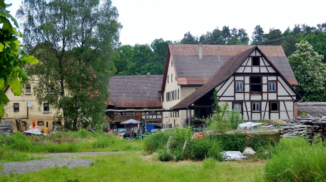 Riemenmühle an der Würm, seit den 60er Jahren ist die Wassermühle nicht mehr im Betrieb.