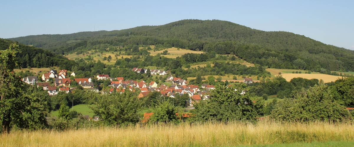 Die Hohe Mark am Hahnenkammhöhenzug, mit Giftigem Berg rechts.