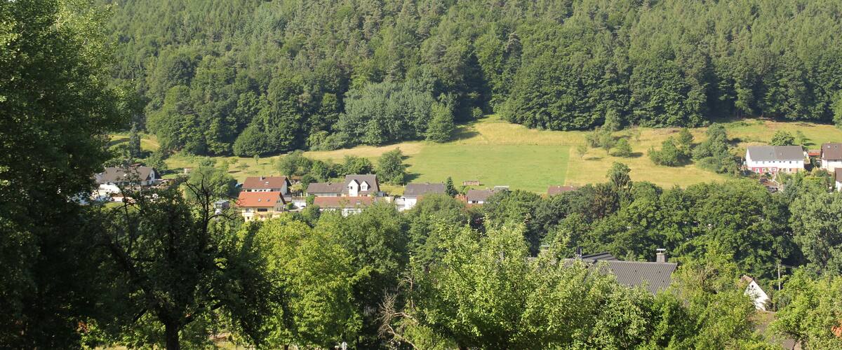 Die Daunert bei Mömbris im Landkreis Aschaffenburg, Bayern