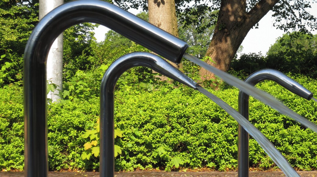 Fountain nozzles at the open air bath "Westbad" in Munich.