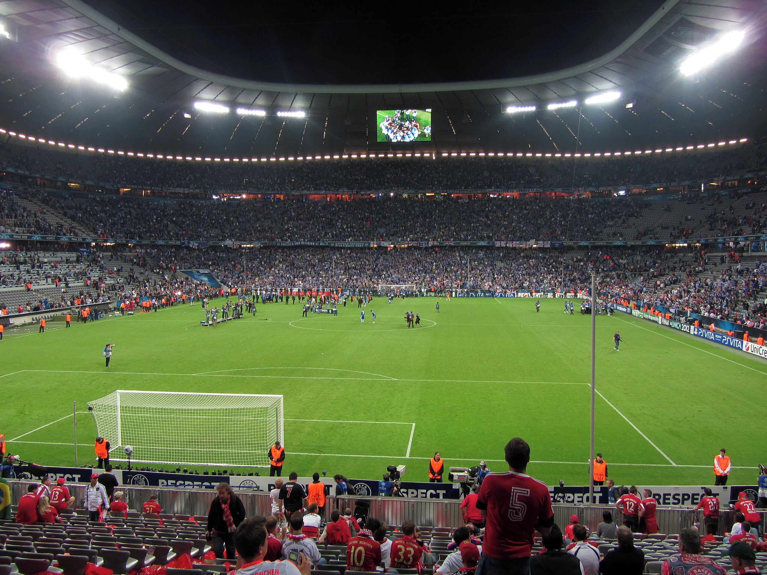 Bayern München - Chelsea FC 19.05.2012 Champions League Finale 2012 / "Finale Dahoam" Chelsea jubelt Champions League Final 2012 Blues celebrating