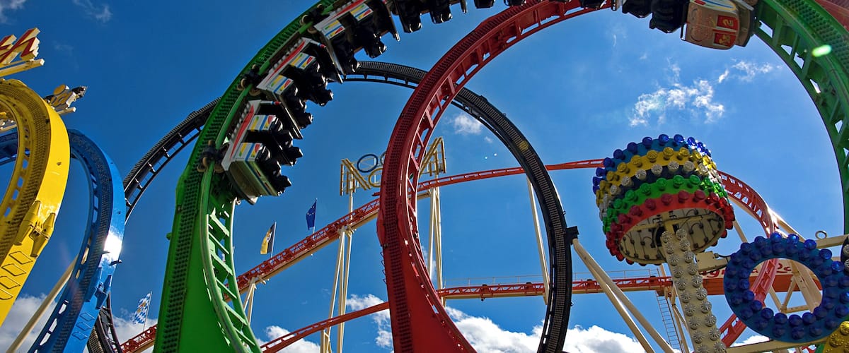 Oktoberfest 2011 - der Countdown läuft ... Probe-Leerfahrt ohne Passagiere ... ... Bavaria today ... original size ... View large on black