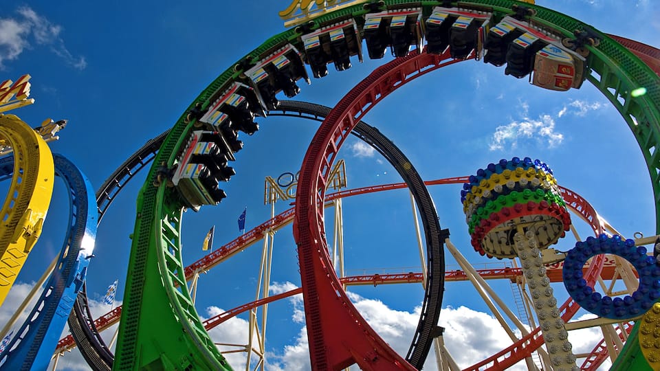 Oktoberfest 2011 - der Countdown läuft ... Probe-Leerfahrt ohne Passagiere ... ... Bavaria today ... original size ... View large on black