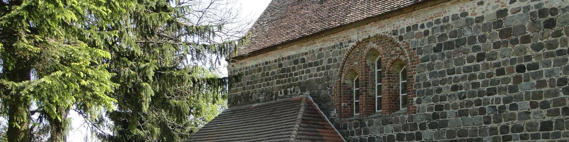 Church in Helpt, district Mecklenburg-Strelitz, Mecklenburg-Vorpommern, Germany