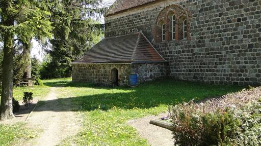Church in Helpt, district Mecklenburg-Strelitz, Mecklenburg-Vorpommern, Germany