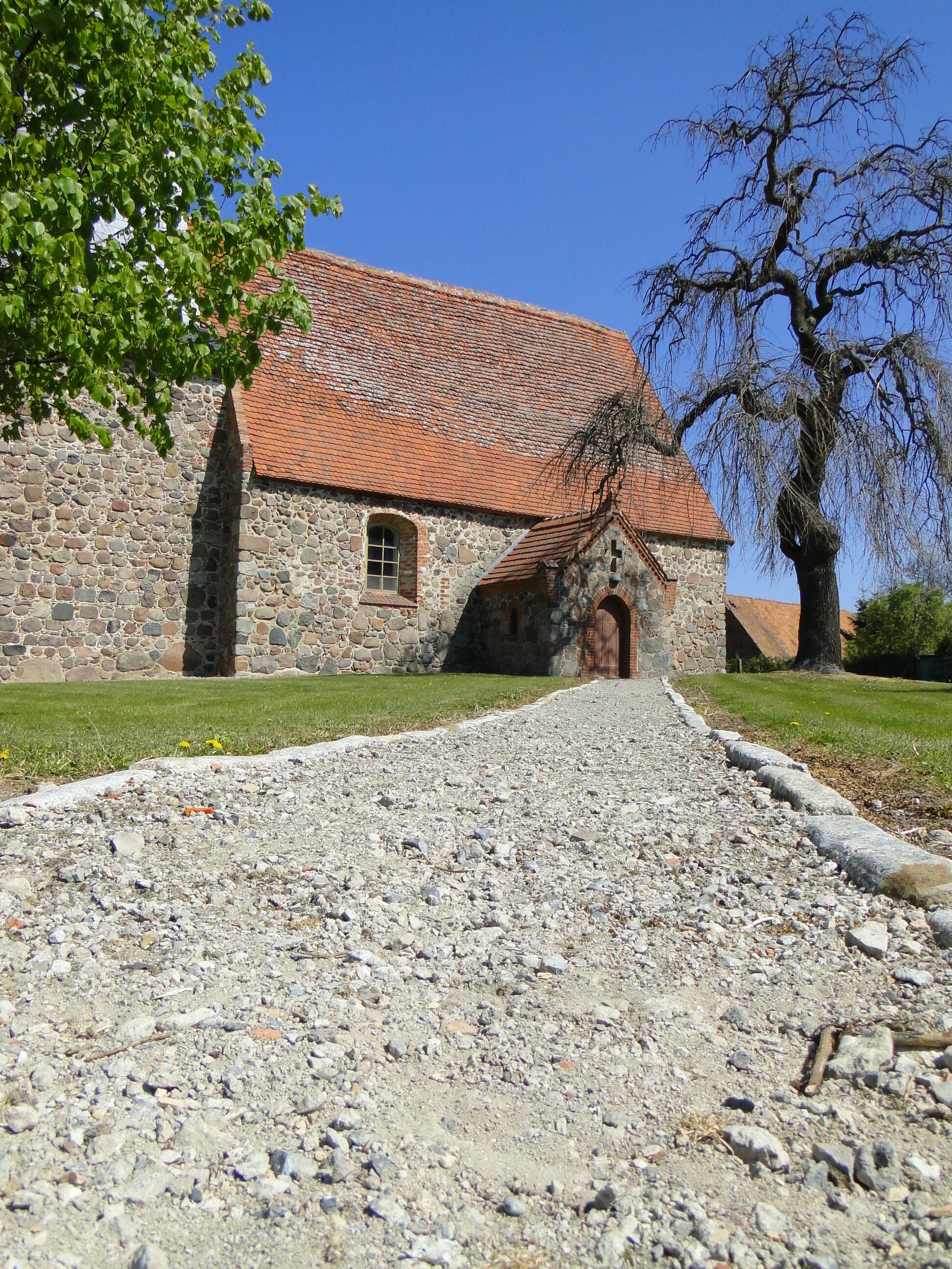 Church in Pasenow, district Mecklenburg-Strelitz, Mecklenburg-Vorpommern, Germany