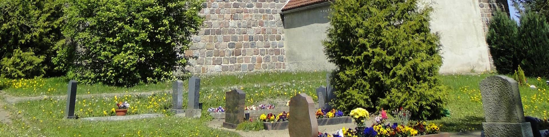 Church in Helpt, district Mecklenburg-Strelitz, Mecklenburg-Vorpommern, Germany