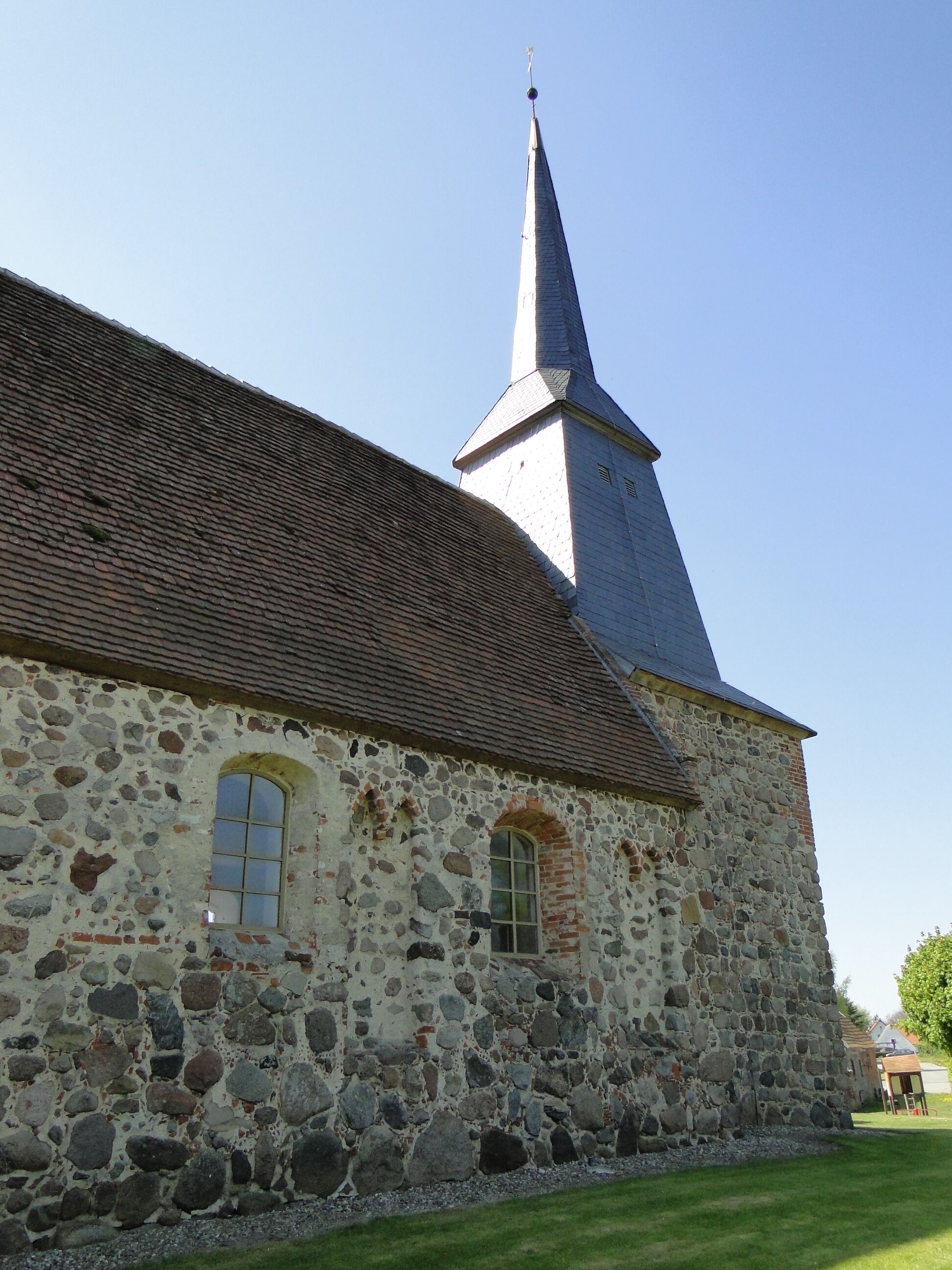 Church in Pasenow, district Mecklenburg-Strelitz, Mecklenburg-Vorpommern, Germany