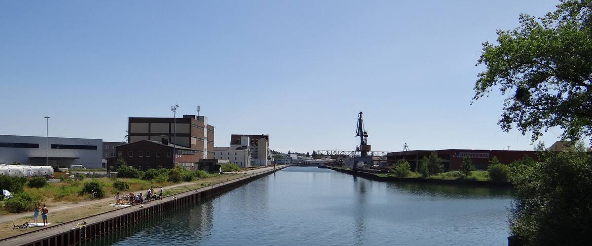 Port Lindener Hafen in Hanover, Germany.