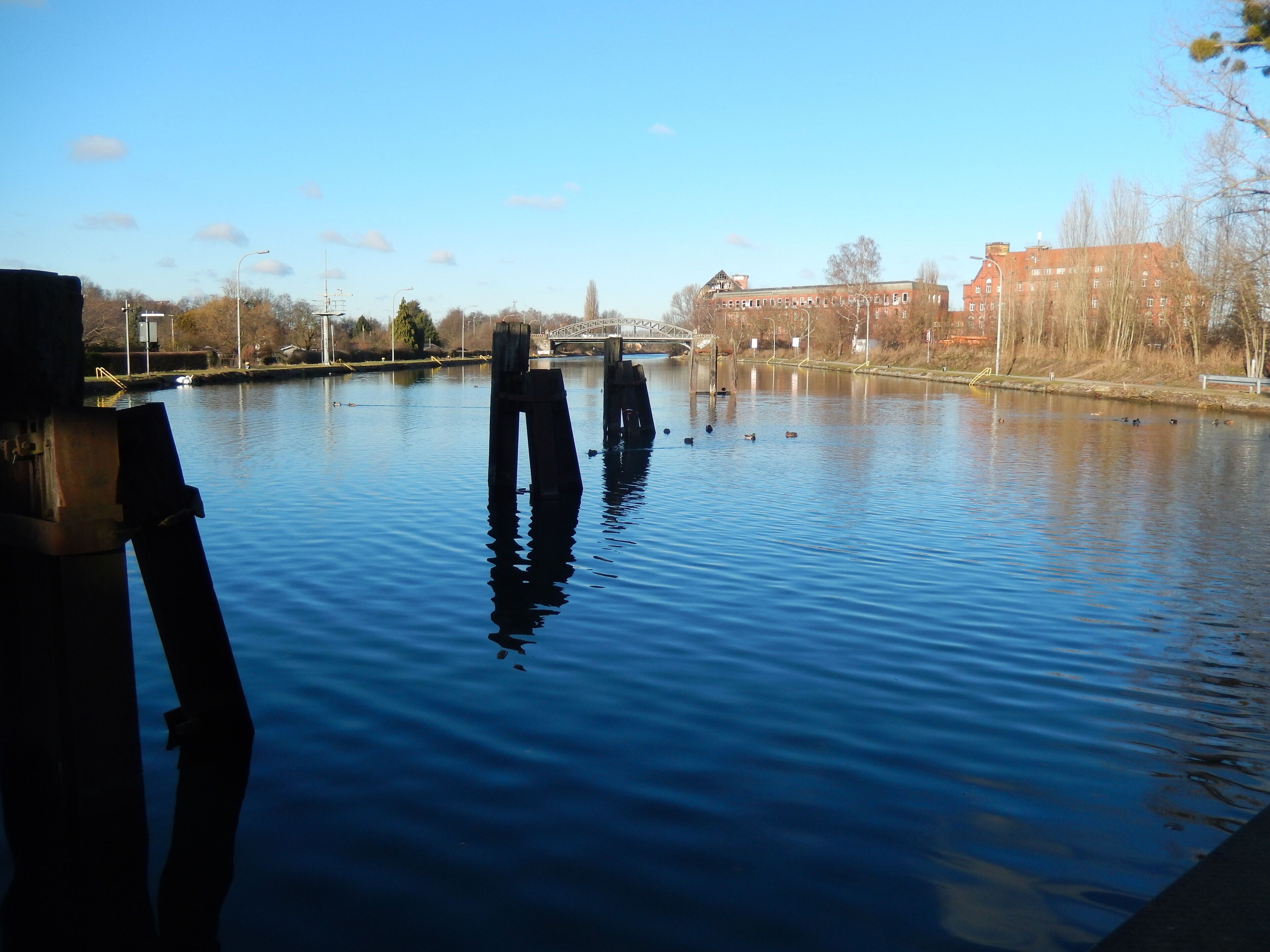 Schleuse am Lindener Hafen in Hannover