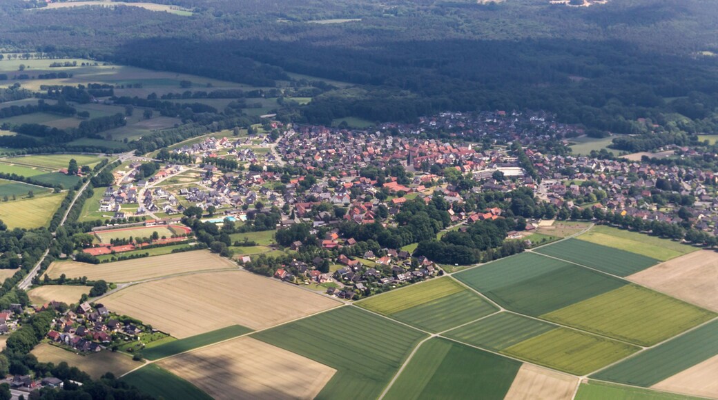 Note: The photo was taken from an airplane and was photographed through glass.