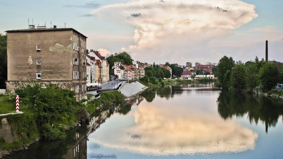 Zgorzelec - widok z Mostu Staromieskiego na Przedmieście Nyskie