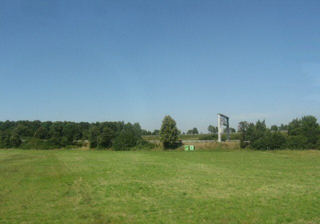 Autobahn junction from the S-Bahn