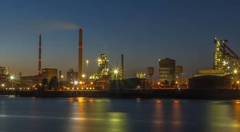 ArcelorMittal Bremen at night