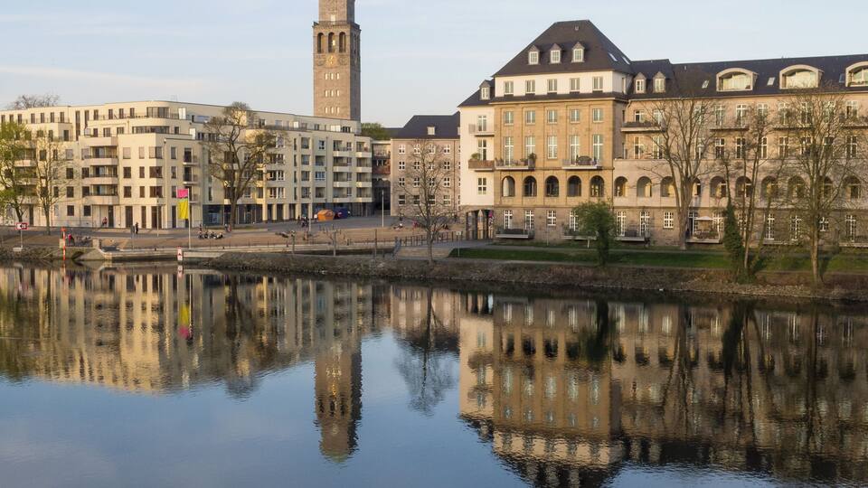 View of Ruhrbania in Mülheim