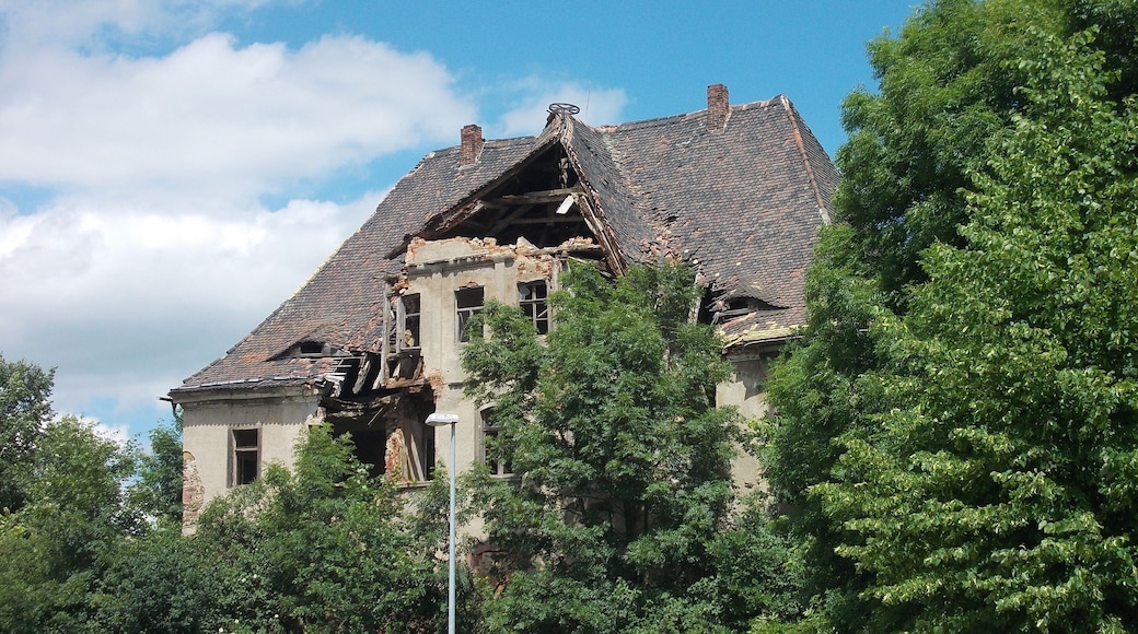 The manor house in Wäldgen (Wurzen, Leipzig district, Saxony) in 2013