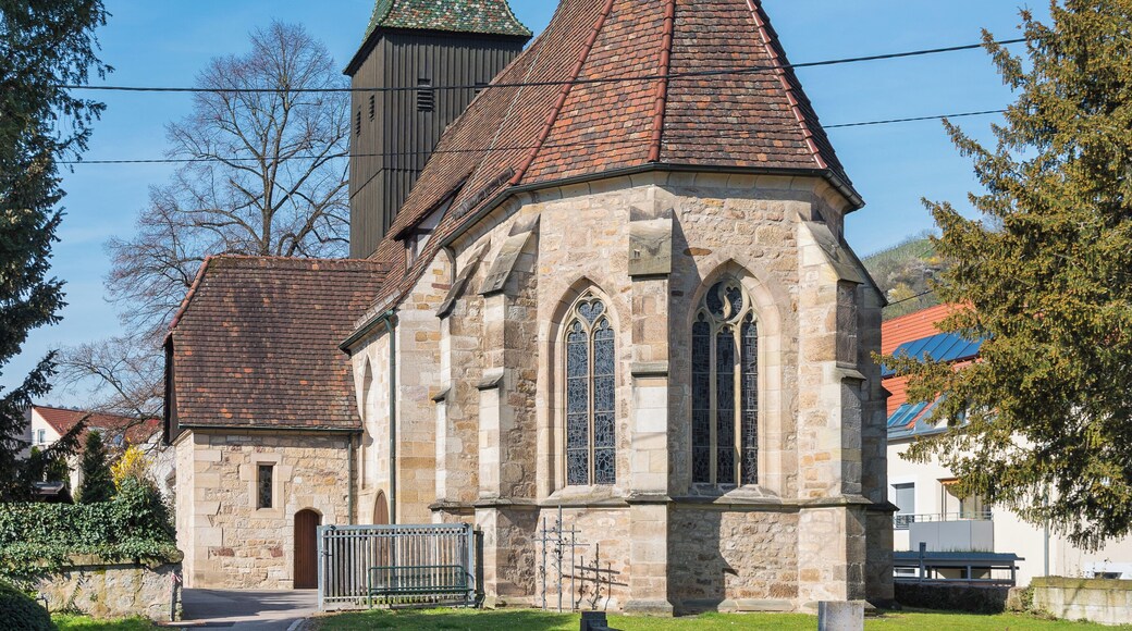 Alte Pfarrkirche (Friedhofskirche) in Stuttgart-Hedelfingen.