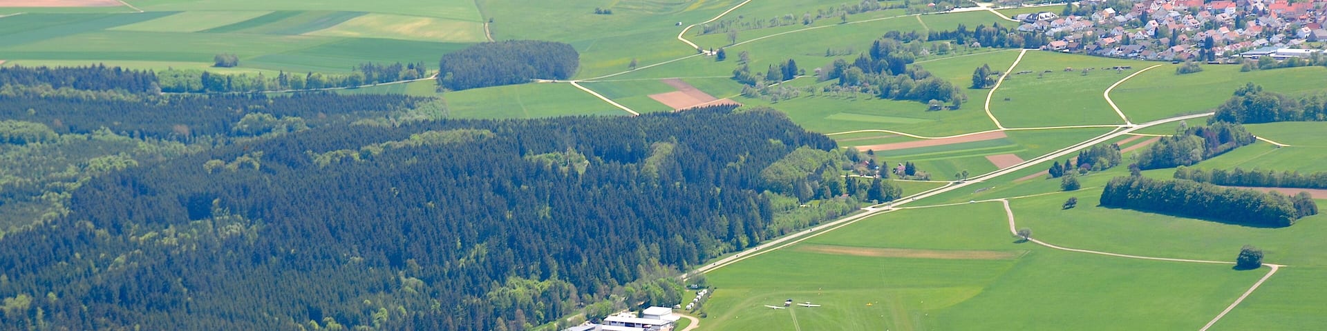 Bitz with Airport Albstadt-Degerfeld in front