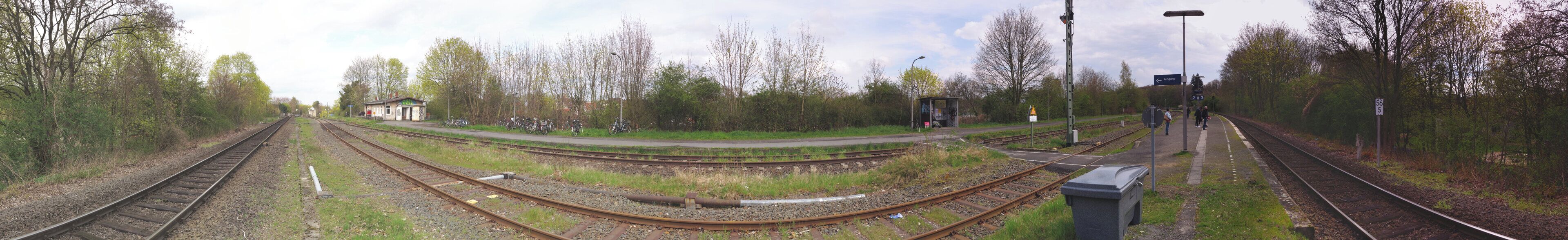 Die Gleise des Bahnhofs Braunschweig-Gliesmarode.