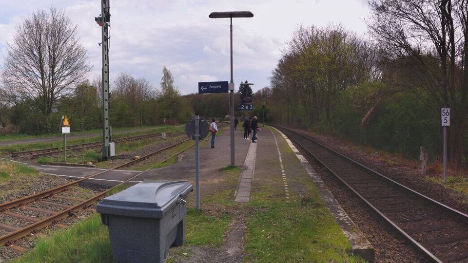 Die Gleise des Bahnhofs Braunschweig-Gliesmarode.