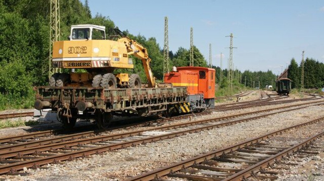 Eisenbahnwaggon in Seebrugg