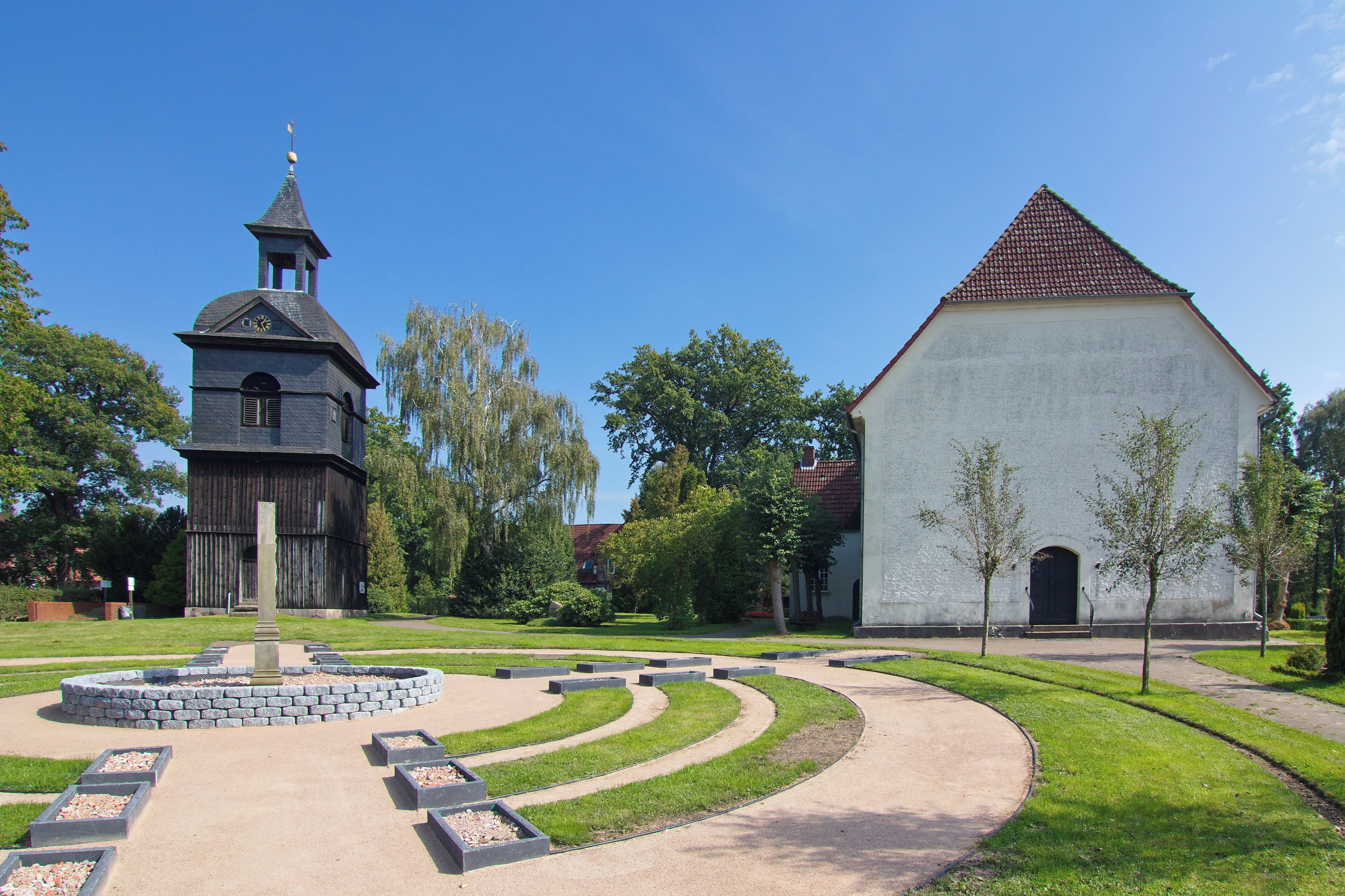 Johannes-der-Täufer-Kirche in Düshorn (Walsrode), Niedersachsen, Deutschland