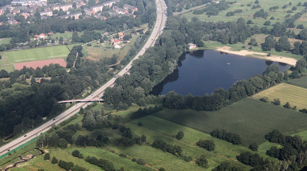 Luftaufnahme Bremen; Bultensee; an der A27; Flughöhe 500 m