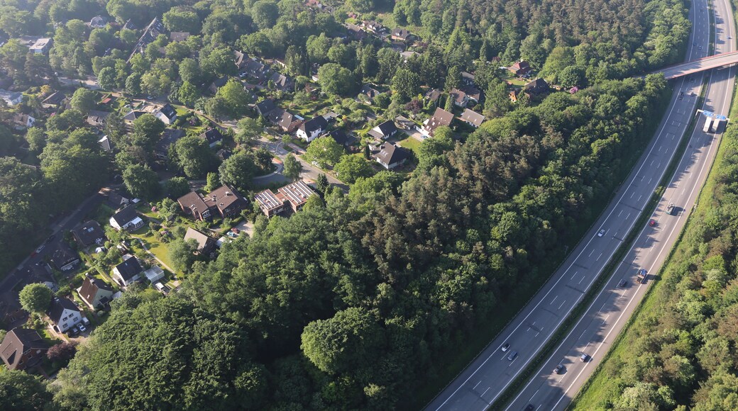 Projekt Heißluftballon, Fahrt über Hamburg und Umgebung.