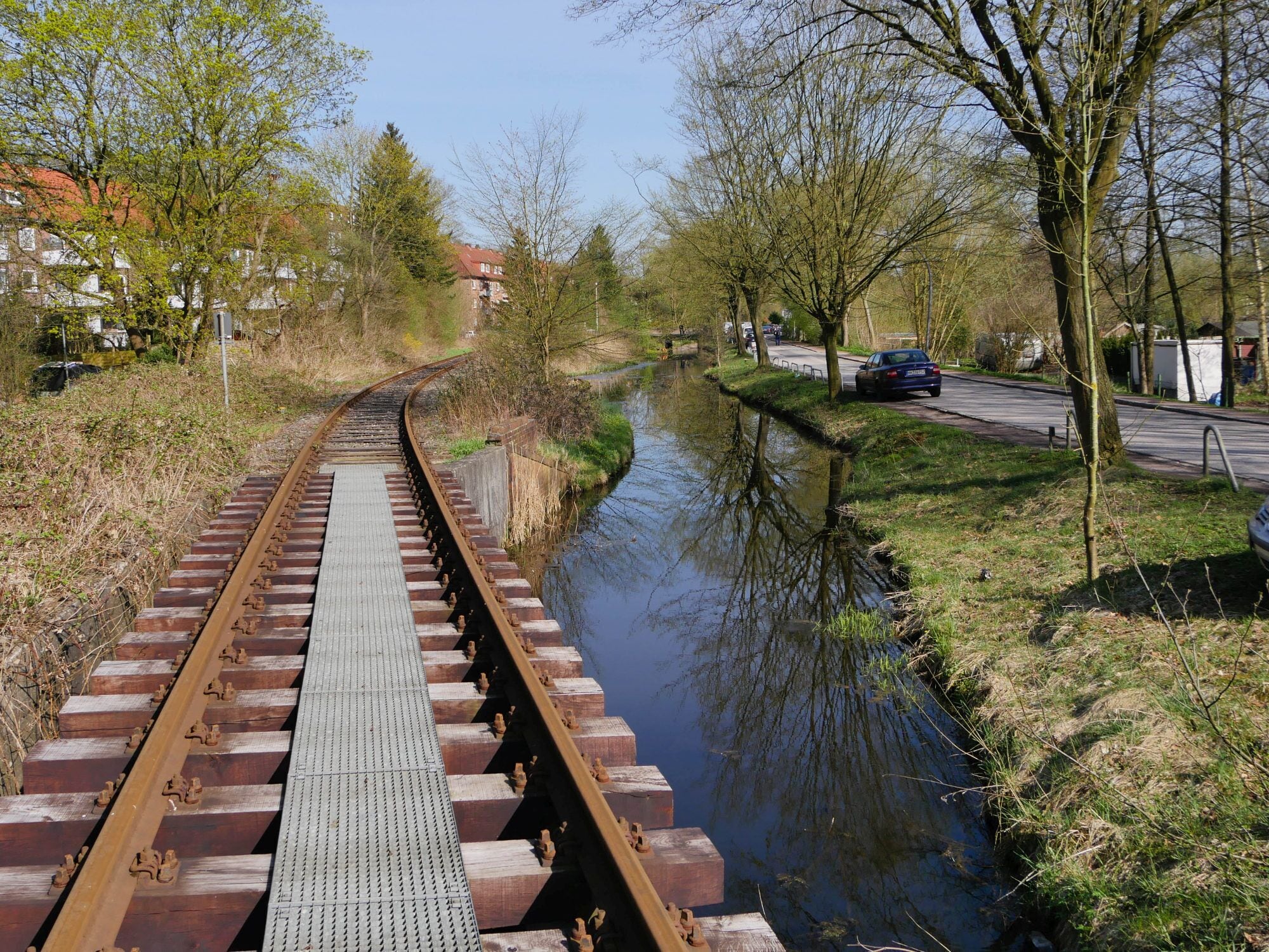 Eisenbahnbrücke der Bergedorf-Geesthachter Eisenbahn / An der Pollhofsbrücke