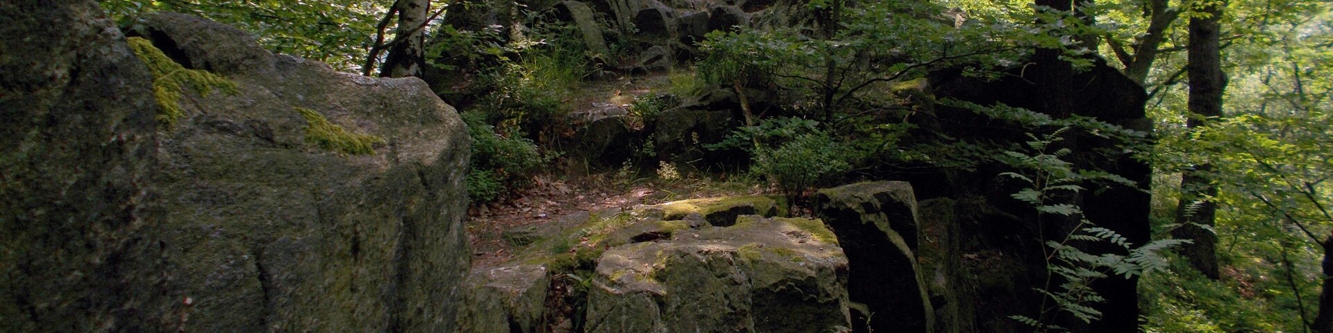 Teufelskanzel in der Somsdorfer Klamm im Rabenauer Grund