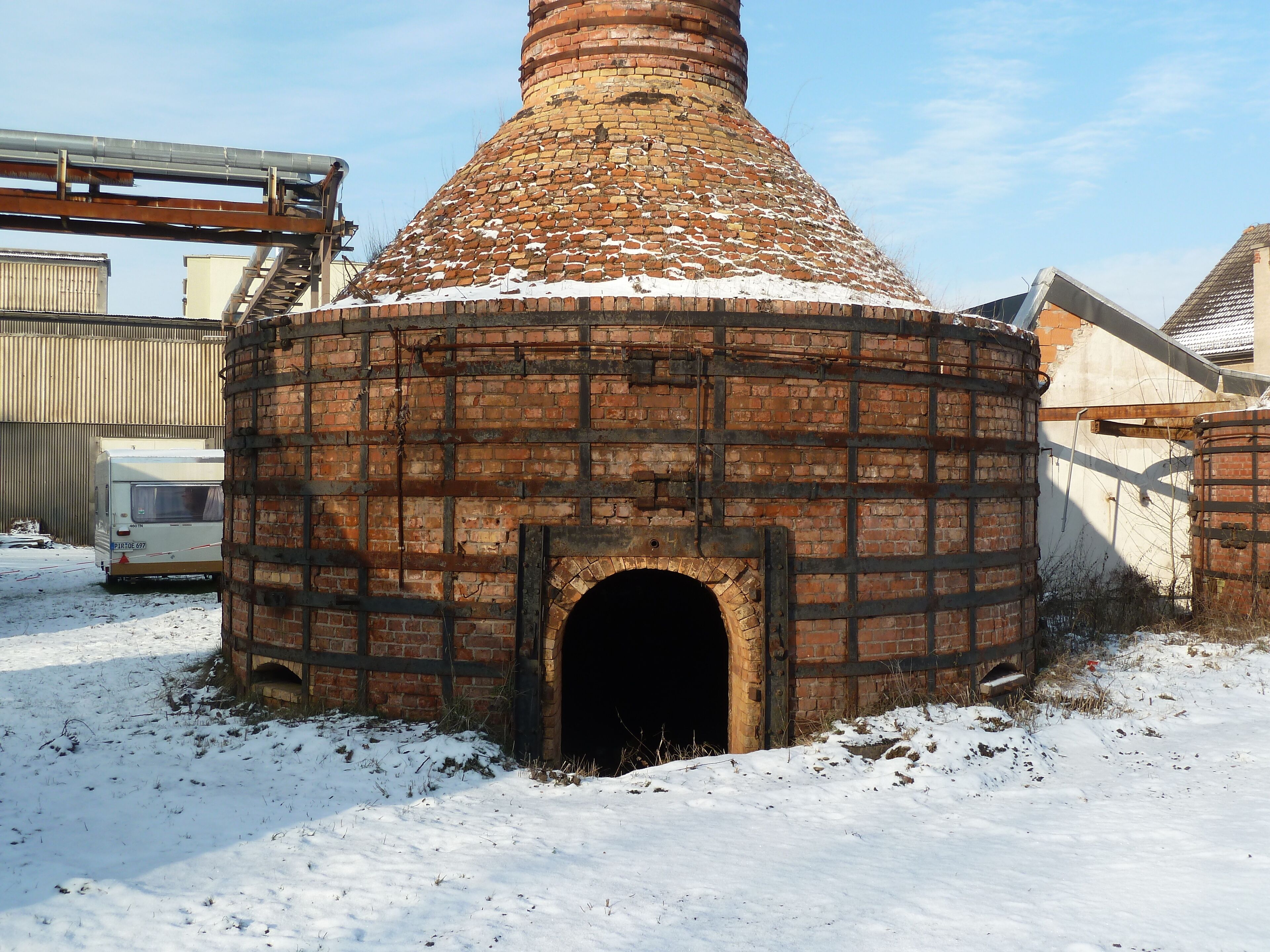 Kiln of the Hainsberg melting-pot and fire-brick works, 1874–1990.