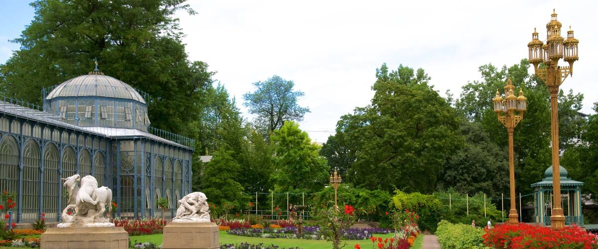 Neckarvorstadt which includes wildflowers, flowers and a park