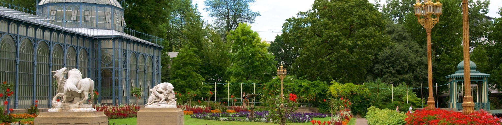 Neckarvorstadt which includes wildflowers, flowers and a park