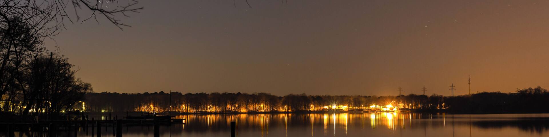 Templiner See bei Caputh bei Nacht