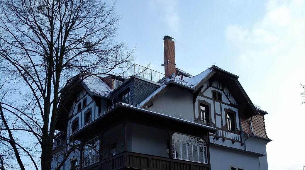 Former City Hall of the city of Weisser Hirsch (nearby Dresden), situation of feb. 2018