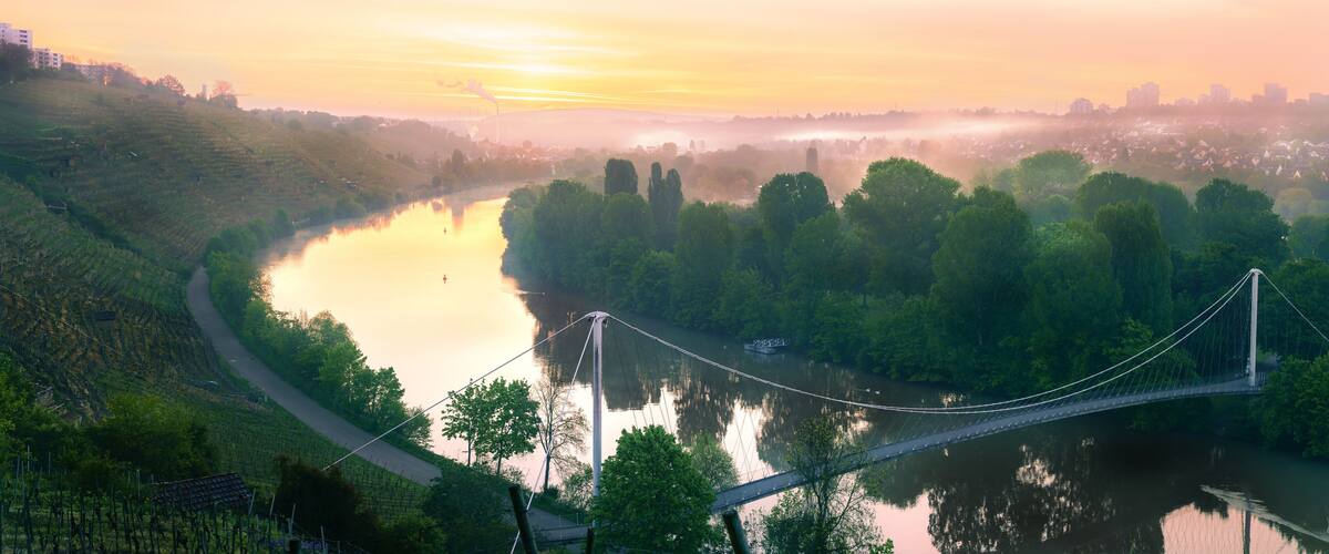 Max-eyth-see neckar Aussichtspunkt in Stuttgart