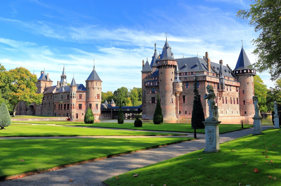 De Haar Castle in Utrecht, the Netherlands.