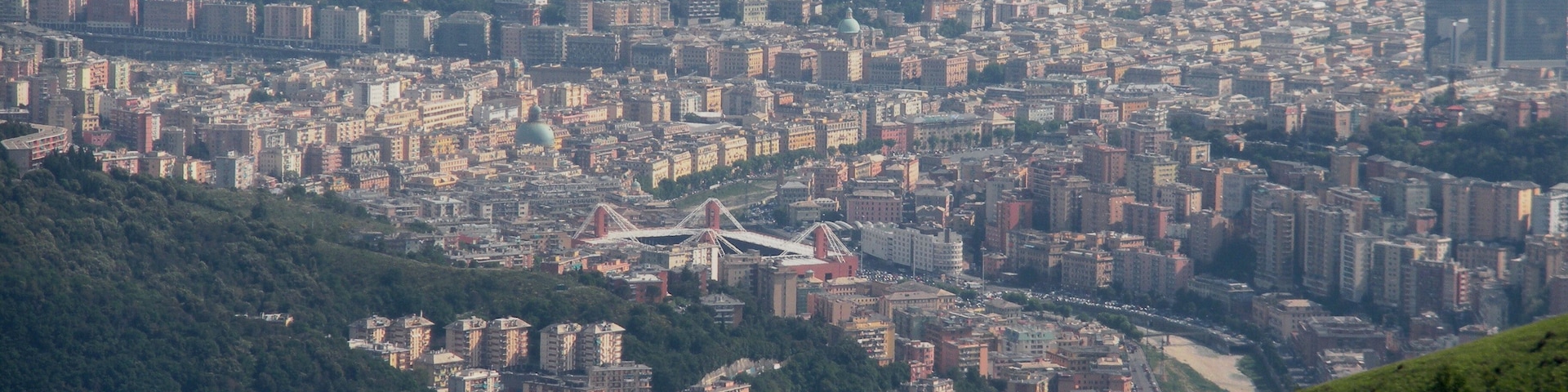 Genoa, Italy, view from fort Diamante