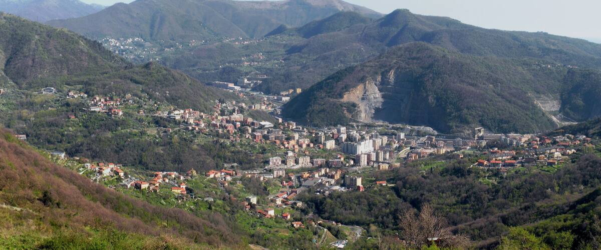 Genoa (Italy), view of the quarter of Molassana