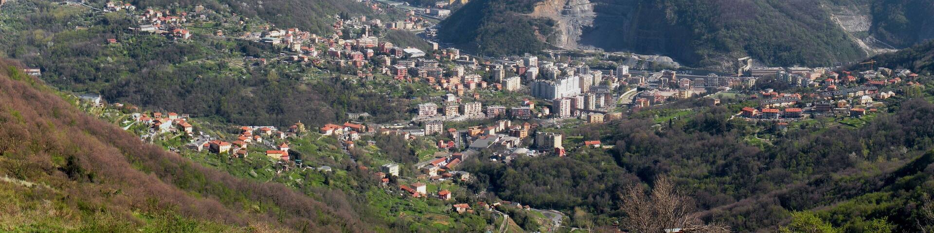 Genoa (Italy), view of the quarter of Molassana