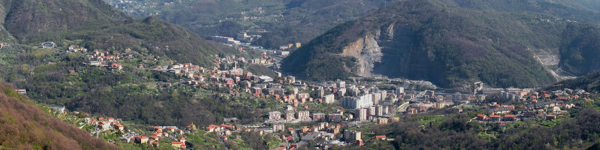 Genoa (Italy), view of the quarter of Molassana