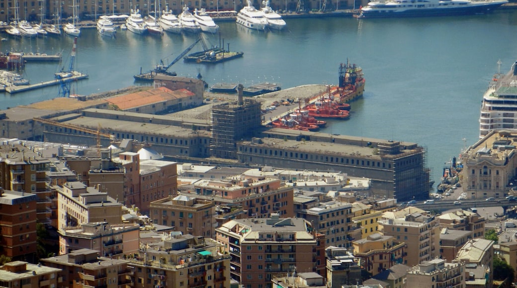 Genoa, Italy, the old silos of the port