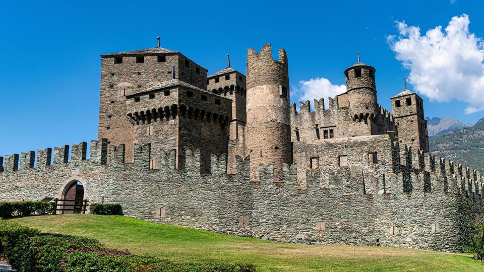 Castello di Fénis - The Fenis Castle in Aosta Valley, Italy