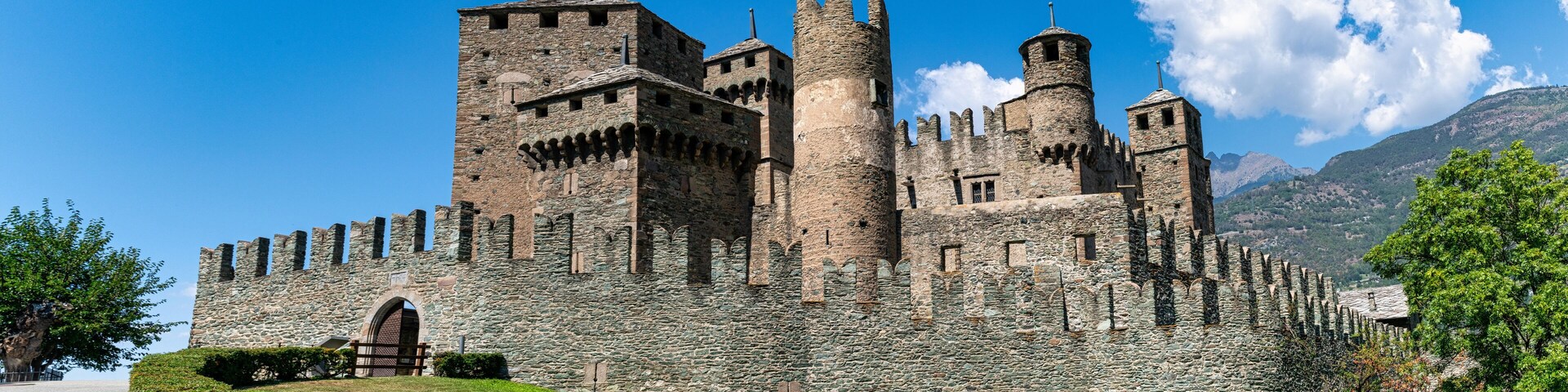 Castello di Fénis - The Fenis Castle in Aosta Valley, Italy