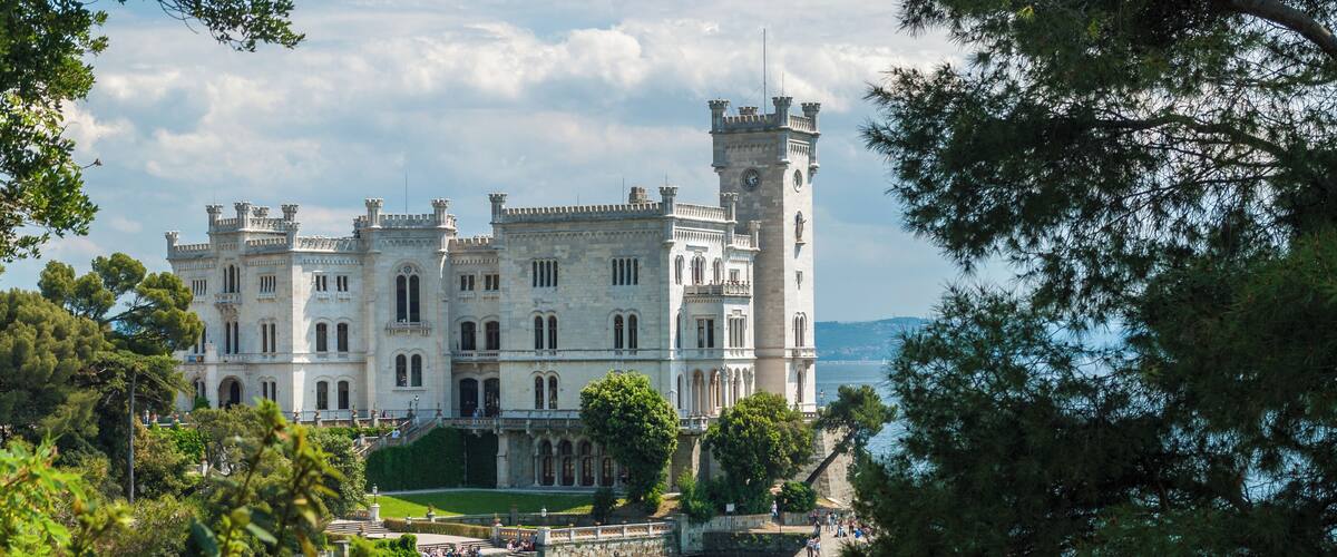Miramare castle near Trieste, Italy