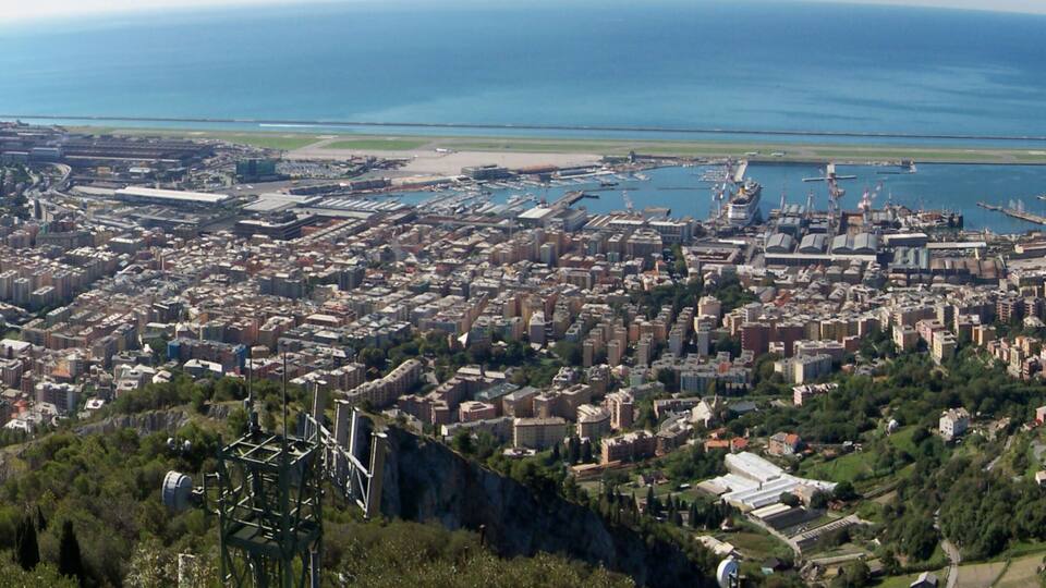 View of Sestri Ponente from mount Gazzo