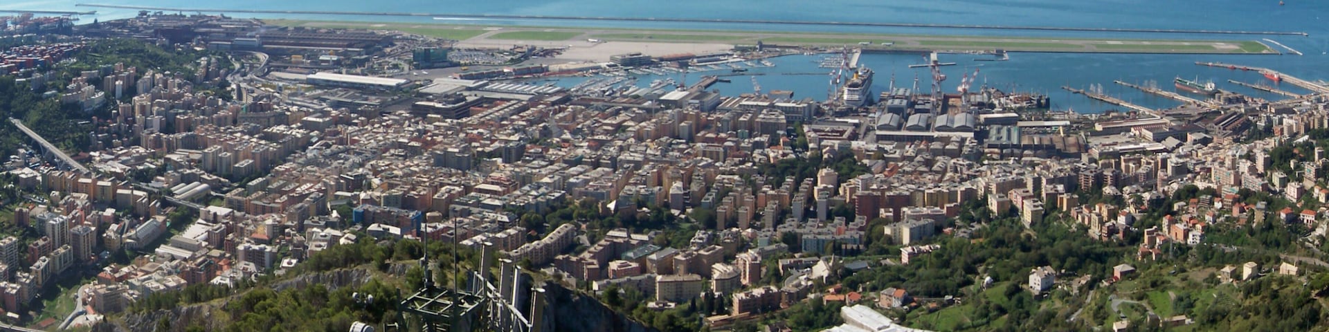 View of Sestri Ponente from mount Gazzo