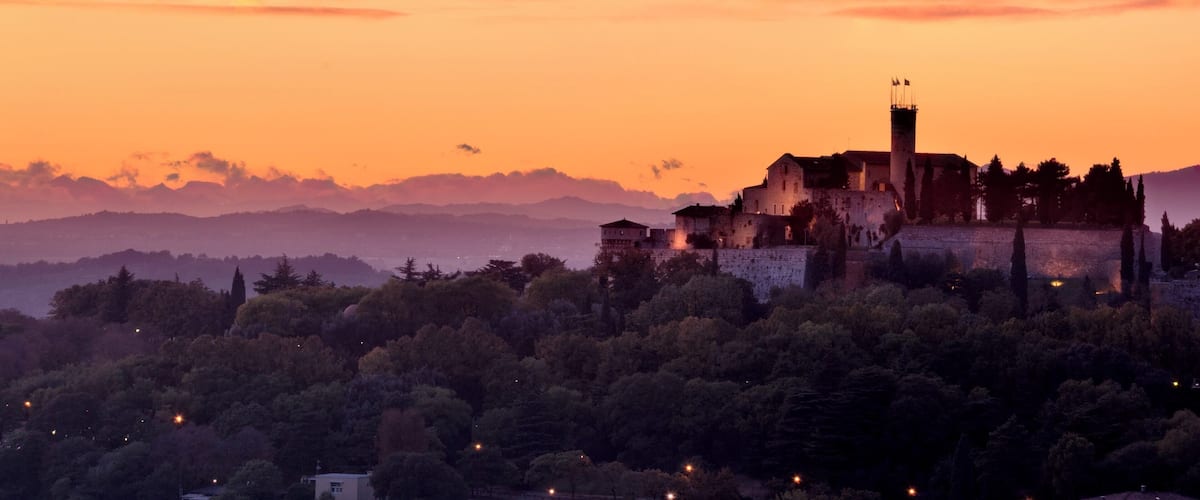 Tramonto autunnale a Brescia