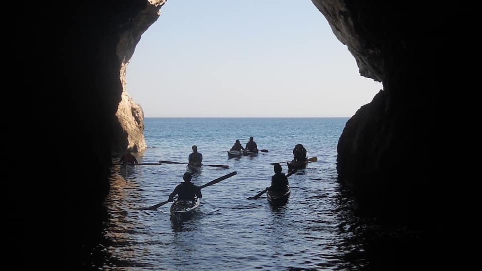 Grotta degli innamorati - Kayak a Siracusa - Santa Panagia