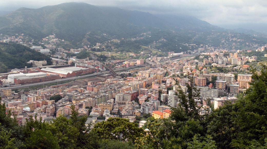 Genoa (Italy), quarter of Rivarolo, view from Fort Crocetta